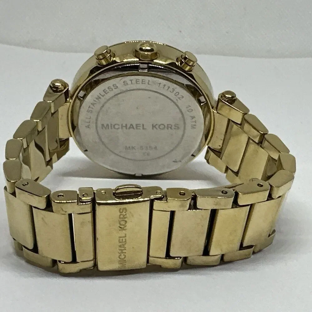 Michael Kors Parker MK5354 Women's Gold Stainless Steel Analog Dial Watch NUL2